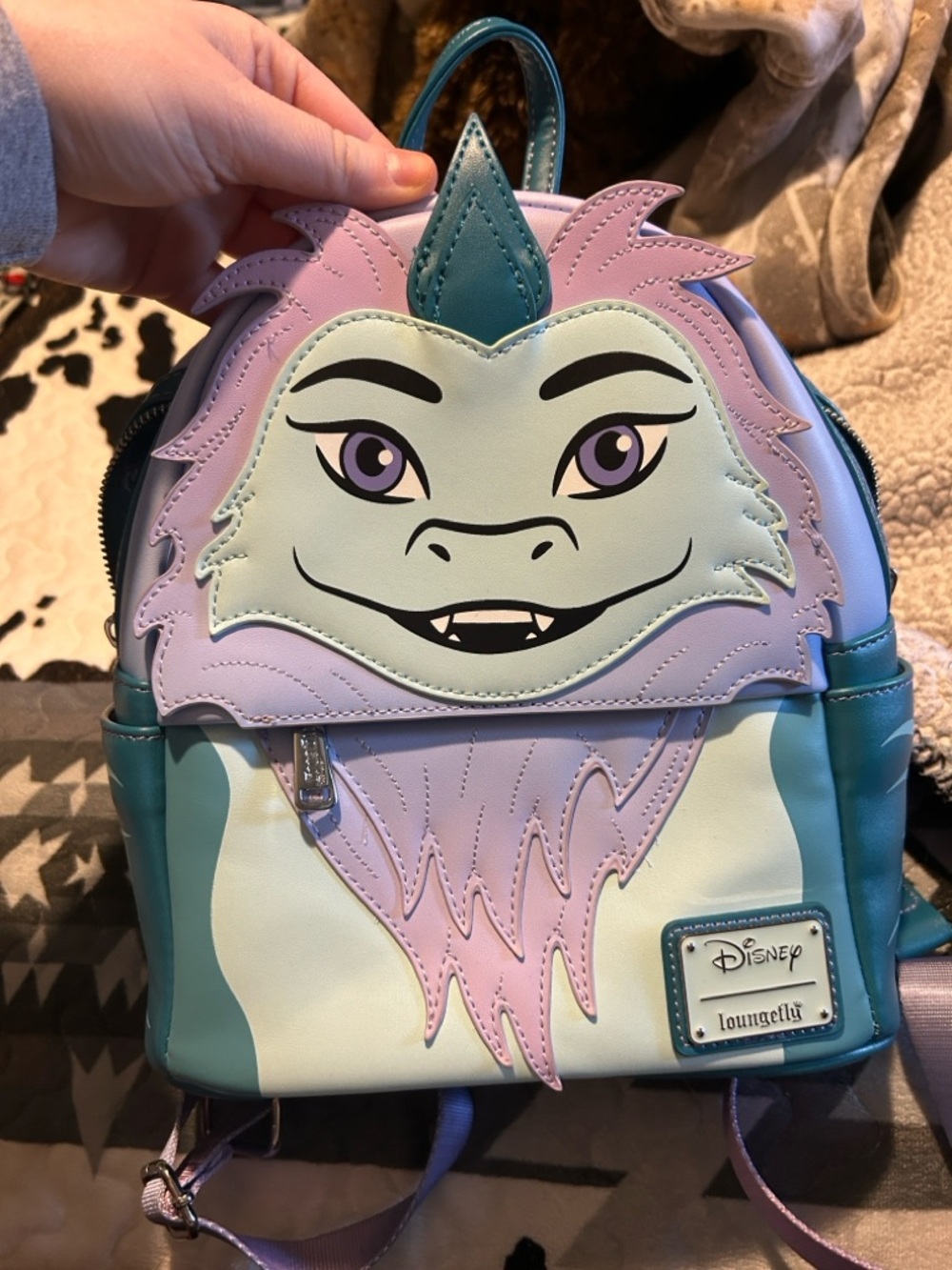 Loungefly Disney Sisu Mini Backpack in Mint, Lavender & Teal